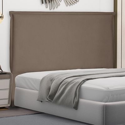 Cabeceira Decorativa Queen Size 1,60M Trento Suede Caramelo - Gran Belo