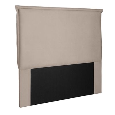 Cabeceira Decorativa King Size 1,95M Trento Suede Bege - Gran Belo