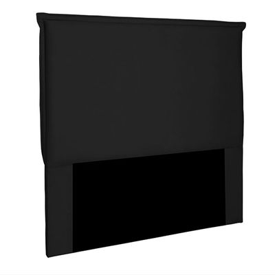 Cabeceira Decorativa King Size 1,95M Trento Suede Preto - Gran Belo