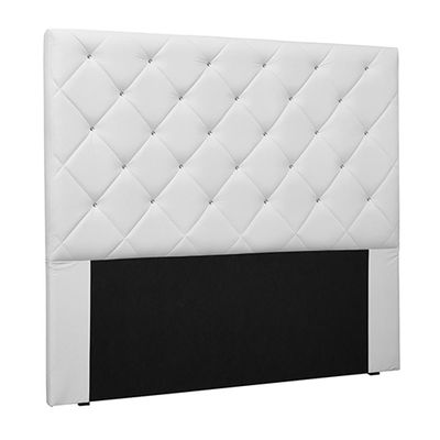 Cabeceira Decorativa Queen Size 1,60M Tàzio PU Branco - Gran Belo
