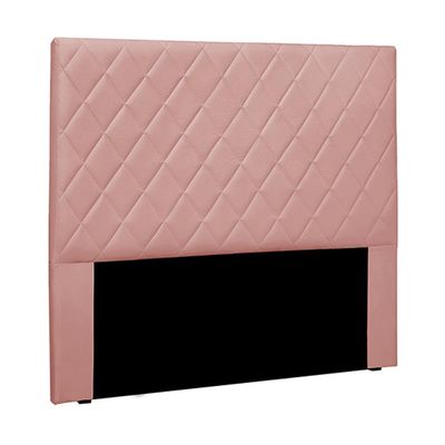 Cabeceira Decorativa Casal 1,40M Tàzio Veludo Rosa - Gran Belo