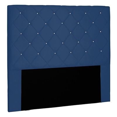 Cabeceira Decorativa King Size 1,95M Tàzio Suede Azul Marinho - Gran Belo