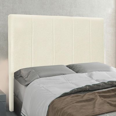 Cabeceira Decorativa Queen Size Casal 1,60M Erza Linho Natural - Gran Belo