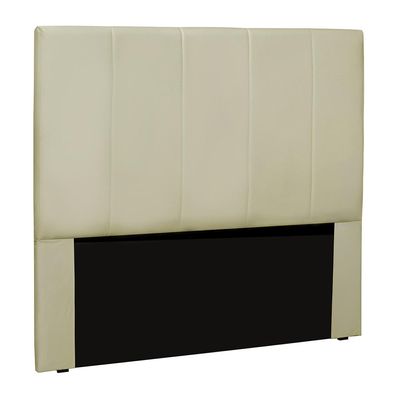 Cabeceira Decorativa King Size 1,95M Erza PU Marfim - Gran Belo