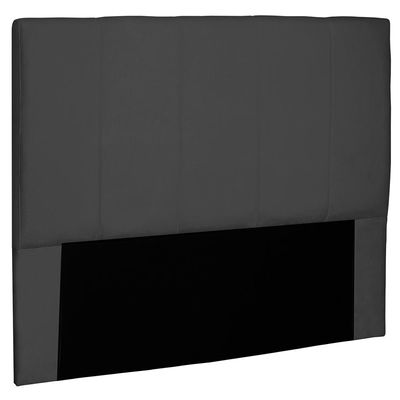 Cabeceira Decorativa Casal 1,40M Erza Suede Preto - Gran Belo