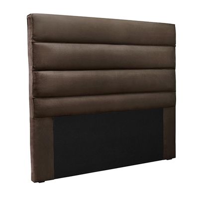 Cabeceira Decorativa 1,40M Guess Veludo Marrom - Gran Belo