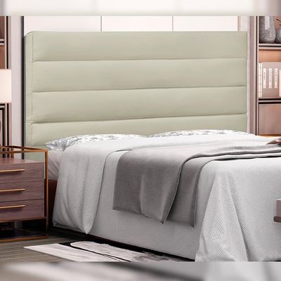 Cabeceira Decorativa King Size 1,95M Guess PU Marfim - Gran Belo