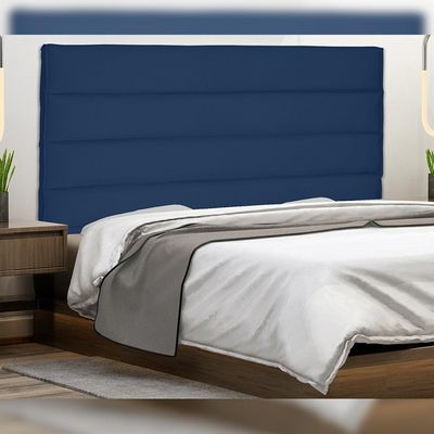 Cabeceira Decorativa 1,60M Queen Size Guess Suede Azul Marinho - Gran Belo