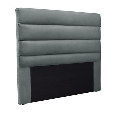 Cabeceira Decorativa Queen Size 1,60M Guess Veludo Cinza - Gran Belo