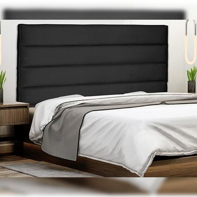 Cabeceira Decorativa 1,95M King Size Guess Suede Preto - Gran Belo