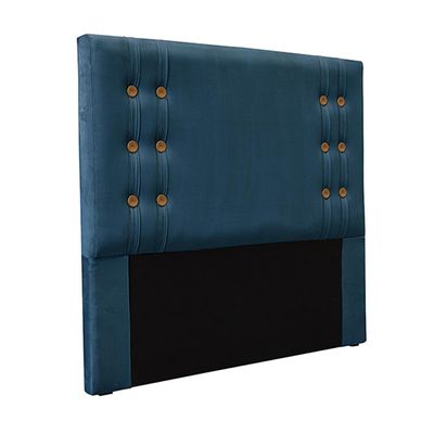 Cabeceira Decorativa King Size 1,95M Kors Veludo Azul Marinho - Gran Belo