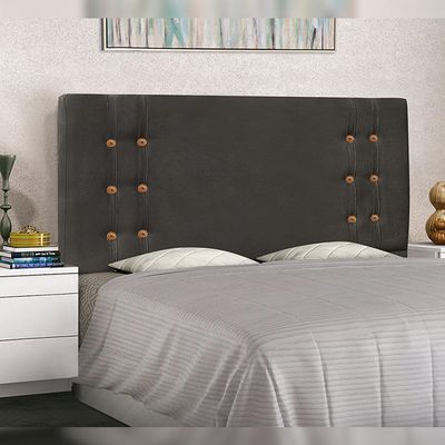 Cabeceira Decorativa 1,40M Kors Suede Cinza - Gran Belo