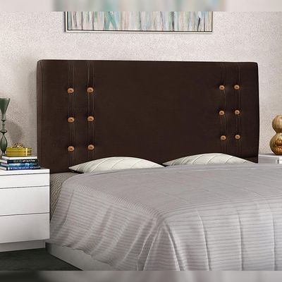 Cabeceira Decorativa Queen Size 1,60M Kors Suede Café - Gran Belo