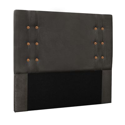 Cabeceira Decorativa Queen Size 1,60M Kors Suede Cinza - Gran Belo