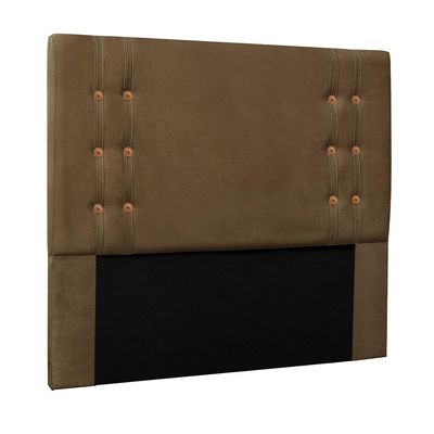 Cabeceira Decorativa Queen Size 1,60M Kors Suede Caramelo - Gran Belo