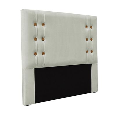 Cabeceira Decorativa King Size 1,95M Kors Veludo Prata - Gran Belo