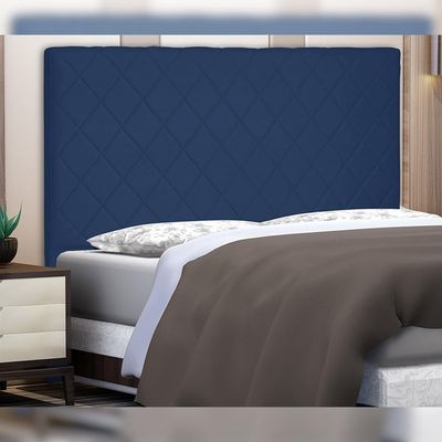 Cabeceira Decorativa 1,40M Baelon Suede Azul Marinho - Gran Belo