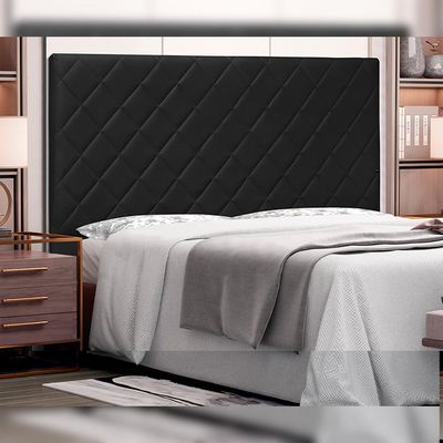 Cabeceira Decorativa King Size 1,95M Baelon Pu Preto - Gran Belo