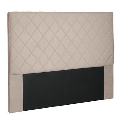 Cabeceira Decorativa Queen Size 1,60M Baelon Suede Bege - Gran Belo