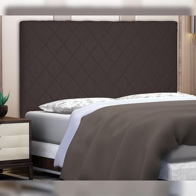 Cabeceira Decorativa Queen Size 1,60M Baelon Suede Café - Gran Belo