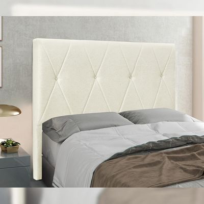 Cabeceira Decorativa Queen Size 1,60M Yves Linho Natural - Gran Belo
