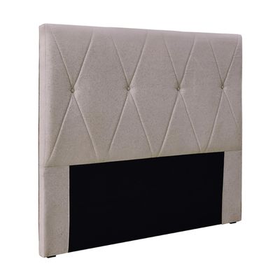 Cabeceira Decorativa King Size 1,95M Yves Linho Areia - Gran Belo