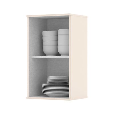 Armário Aéreo 40 cm em MDF Henn Connect, 1 Porta - C52 Duna/Cristal