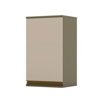 Armário Aéreo 40 cm em MDF Henn Connect, 1 Porta - C52 Duna/Cristal