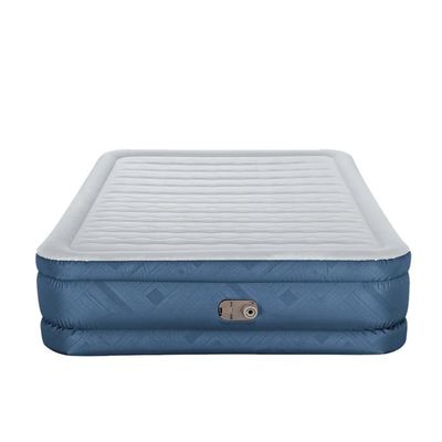 Colchão Inflável Casal Queen Azul com Bomba 110v Integrada
