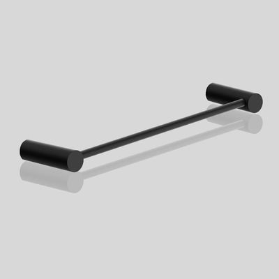 Toalheiro Para Rosto De Banheiro Preto Fosco Orion Grego Metal 40cm