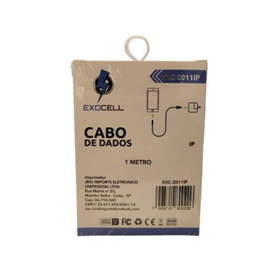 Cabo USB Iphone Carregamento Rápido 2011IP - Exocell