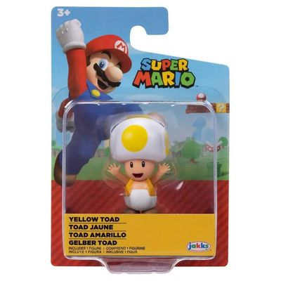 Super Mario - Boneco 2.5 polegadas Colecionável - Toad Amarelo