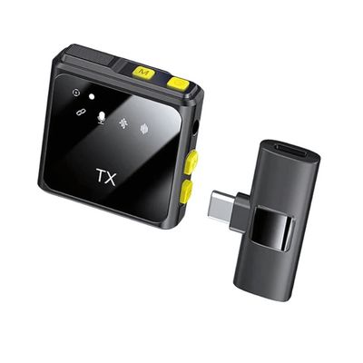 Microfone Lapela Wireless Sem fio Tipo C Ante-ruido XC-ML-06