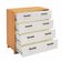 Cômoda com 04 Gavetas Essence D03 Freijó Off White Brilho - Lyam Decor