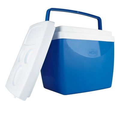 Caixa Térmica Cooler Cores 26 Litros 35 Latinhas Mor Azul