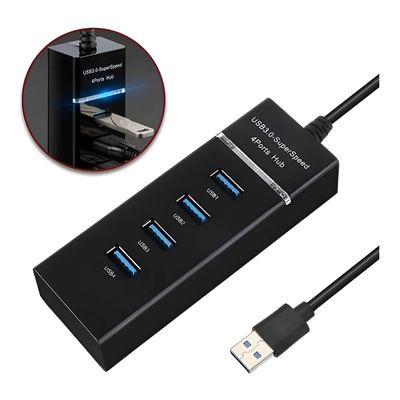 Hub Cabo Usb 3.0 Extensor Adaptador 4 Portas Hd Pen Drive - Expanda Conexões e Organize seu Espaço