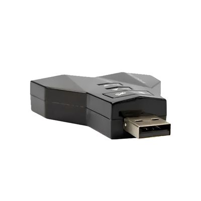 Adaptador de Áudio USB 7.1 – Melhor Qualidade de Som para PC e Notebook | Placa de Áudio Microfone