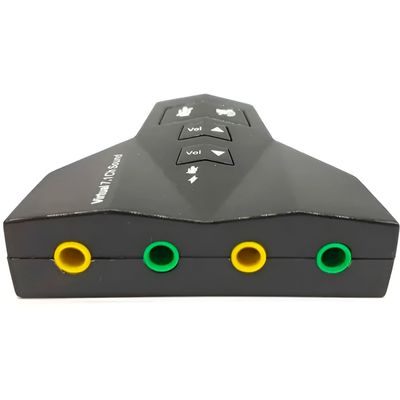 Adaptador de Áudio USB 7.1 – Melhor Qualidade de Som para PC e Notebook | Placa de Áudio Microfone