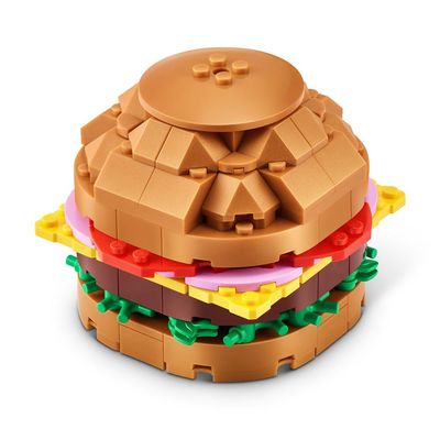 Blocos de Montar Max Premium Snacks - Hambúrguer 136 pçs