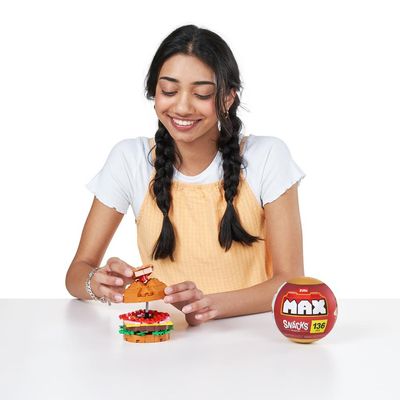 Blocos de Montar Max Premium Snacks - Hambúrguer 136 pçs