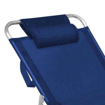 Cadeira Espreguiçadeira de Alumínio Master Cores Zaka Azul