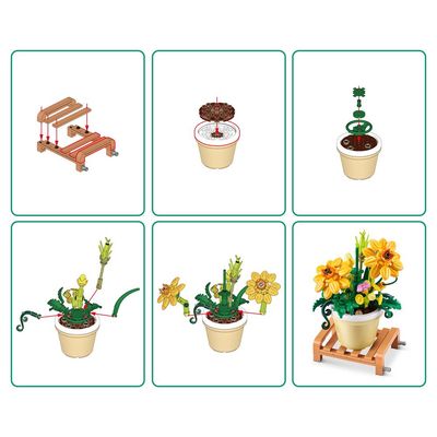Blocos de Montar Max Premium Garden - Cosmos 152 pçs