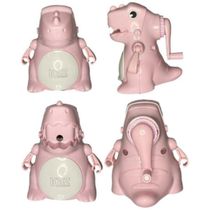 Apontador de Mesa Manual Dinossauro Rosa - KZ229RS - Kaz