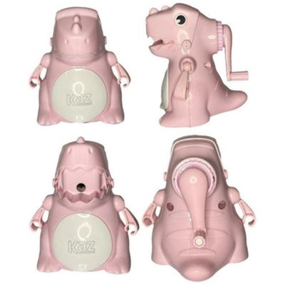 Apontador de Mesa Manual Dinossauro Rosa - KZ229RS - Kaz