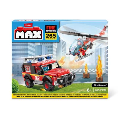 Blocos de Montar Max City Resgate de Incêndio 265 peças