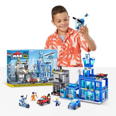 Blocos de Montar Max City Quartel-General da Polícia 889 peças
