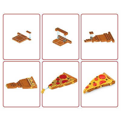 Blocos de Montar Max Premium Snacks - Pizza 114 pçs
