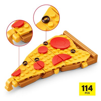 Blocos de Montar Max Premium Snacks - Pizza 114 pçs