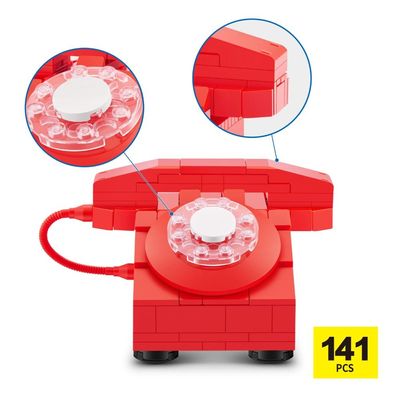 Blocos de Montar Max Premium Retrô - Telefone 141 pçs