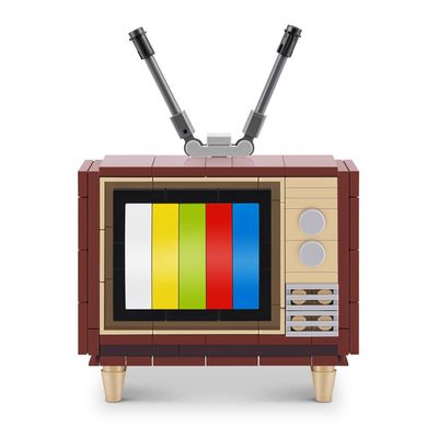 Blocos de Montar Max Premium Retrô - Televisão 168 pçs